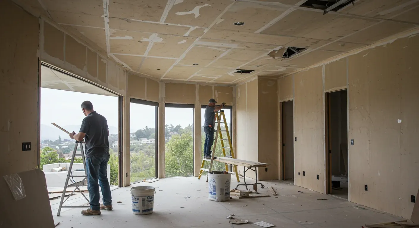 Remodeling professional at work